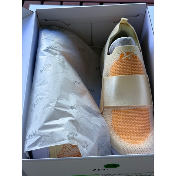 APL TechLoom Bliss Men\'s Vanilla Mango White Sneakers Plantar Fasciitis SZ 10.5 main image 9